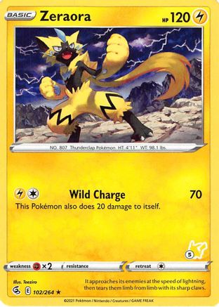 Zeraora (#5 Pikachu Stamped) 102/264 Battle Academy 2022 - Promo