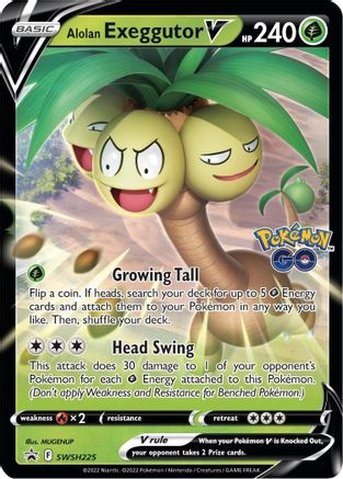 Alolan Exeggutor V SWSH225 - Holofoil SWSH Sword & Shield Promo Cards - Promo