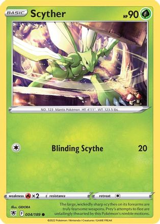 Scyther (004) (004) 004/189 SWSH10 Astral Radiance - Common