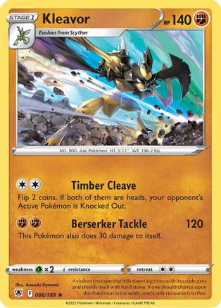 Kleavor (86) (86) 086/189 - Reverse Holofoil SWSH10 Astral Radiance - Holo Rare