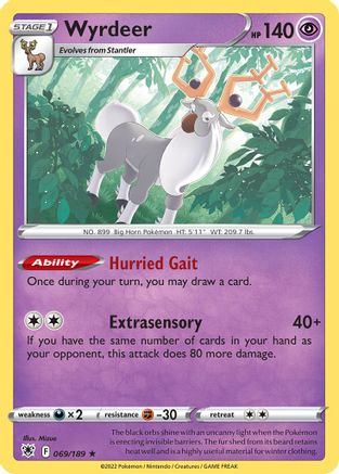 Wyrdeer 069/189 Deck Exclusives - Rare
