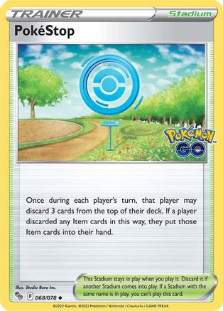 PokeStop 068/078 - Reverse Holofoil Pokemon GO - Uncommon