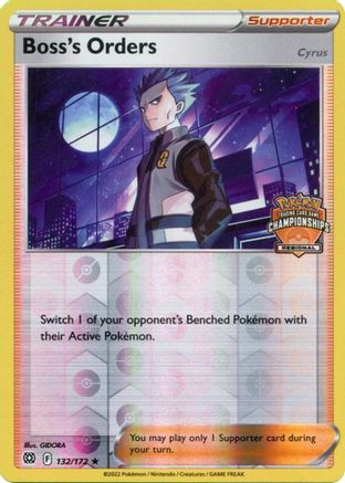 Boss's Orders (Regional Championships) 132/172 - Reverse Holofoil League & Championship Cards - Promo