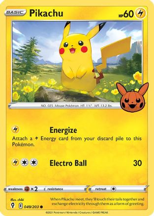 Pikachu 049/203 Trick or Trade BOOster Bundle - Promo