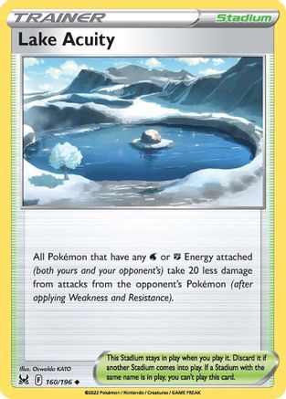Lake Acuity 160/196 - Reverse Holofoil SWSH11 Lost Origin - Uncommon