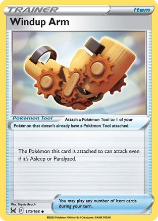 Windup Arm 170/196 - Reverse Holofoil SWSH11 Lost Origin - Uncommon