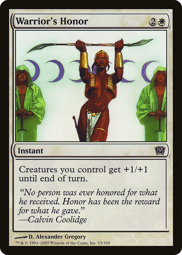 Warrior's Honor (9ED-53★) - 9th Edition
