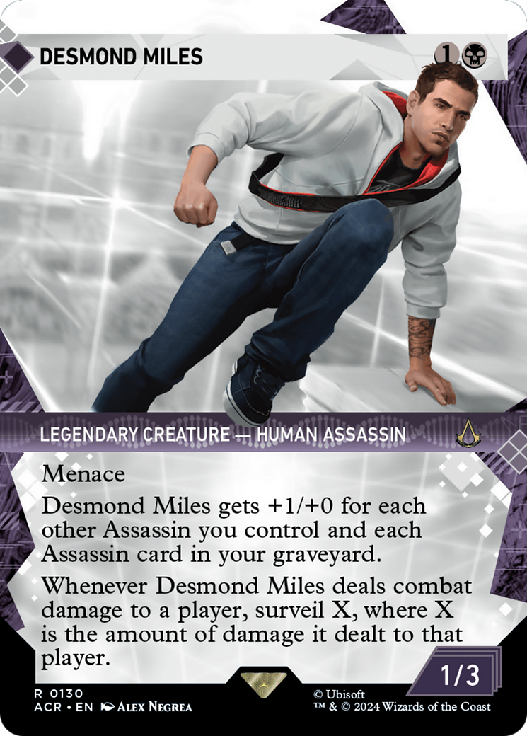 Desmond Miles (Showcase) (ACR-130) - Assassin's Creed: (Showcase) (Borderless) Foil