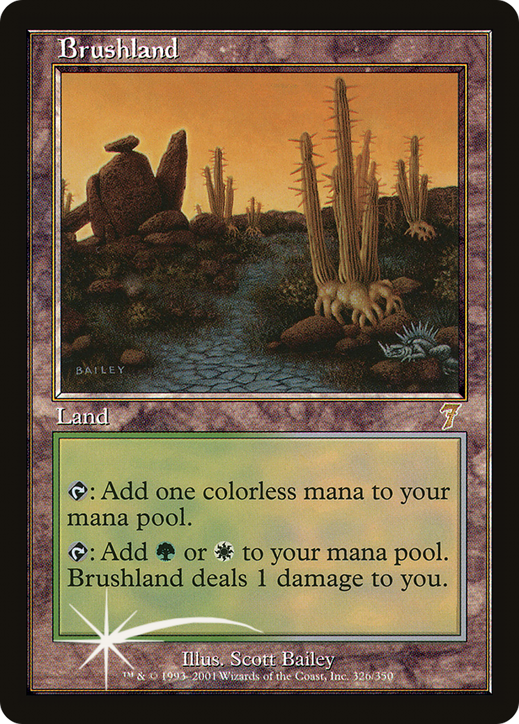 Brushland (7ED-326) - 7th Edition Foil