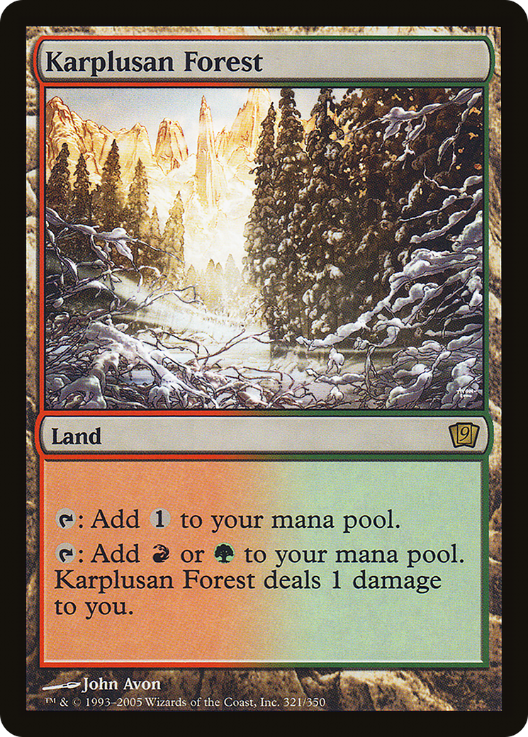 Karplusan Forest (9ED-321★) - 9th Edition