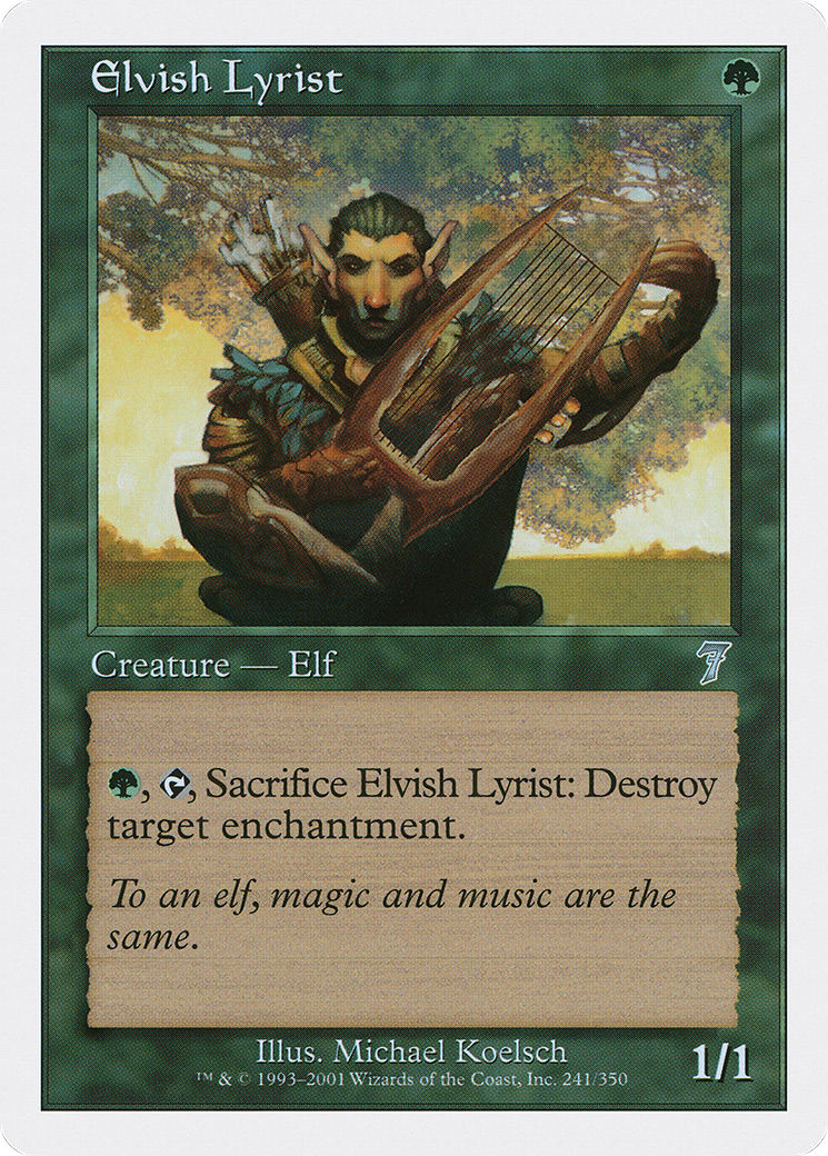 Elvish Lyrist (7ED-241★) - 7th Edition