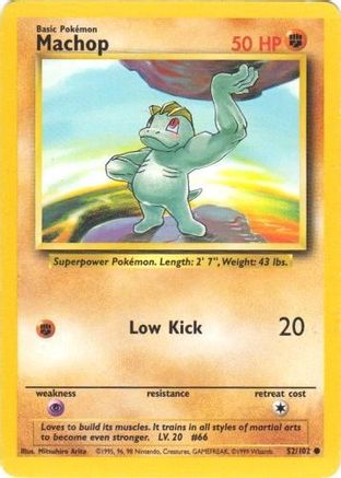 Machop 052/102 Base Set - Common