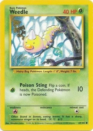 Weedle 069/102 Base Set - Common