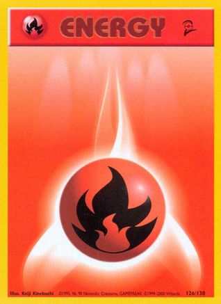 Fire Energy 126/130 Base Set 2 - Common