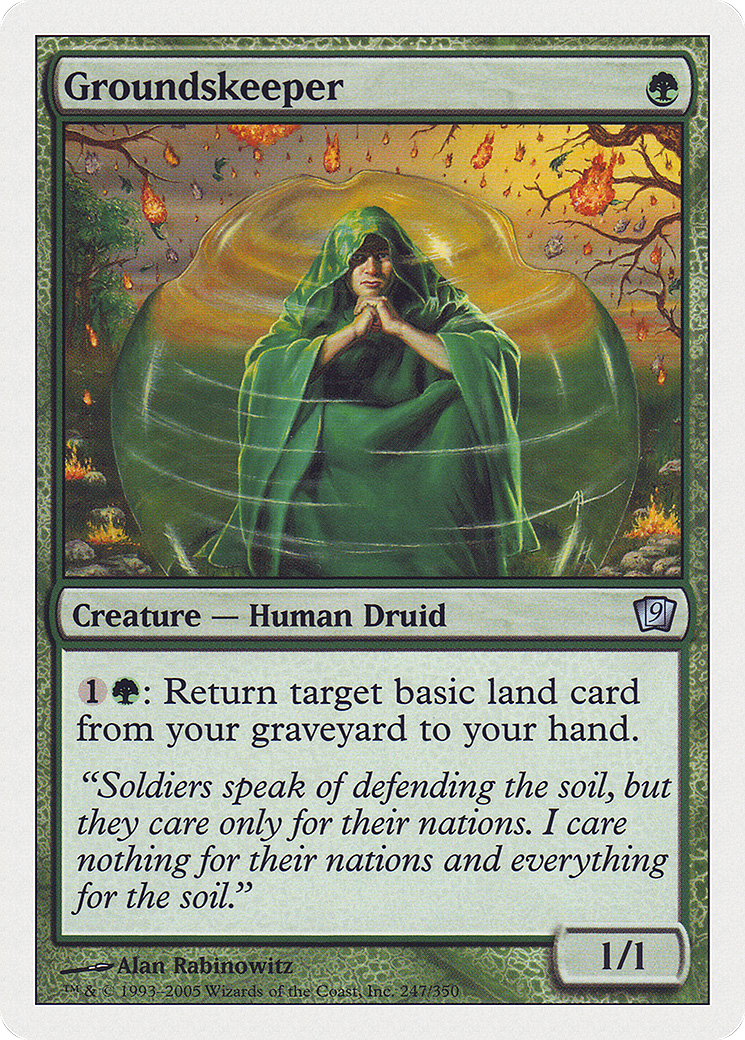Groundskeeper (9ED-247) - 9th Edition Foil