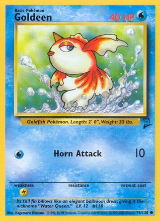 Goldeen 076/130 Base Set 2 - Common