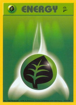 Grass Energy 127/130 Base Set 2 - Common