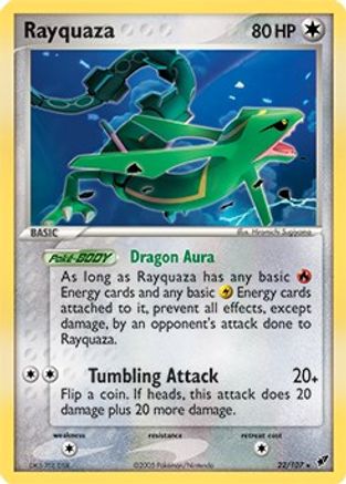 Rayquaza 022/107 - Holofoil Deck Exclusives - Holo Rare