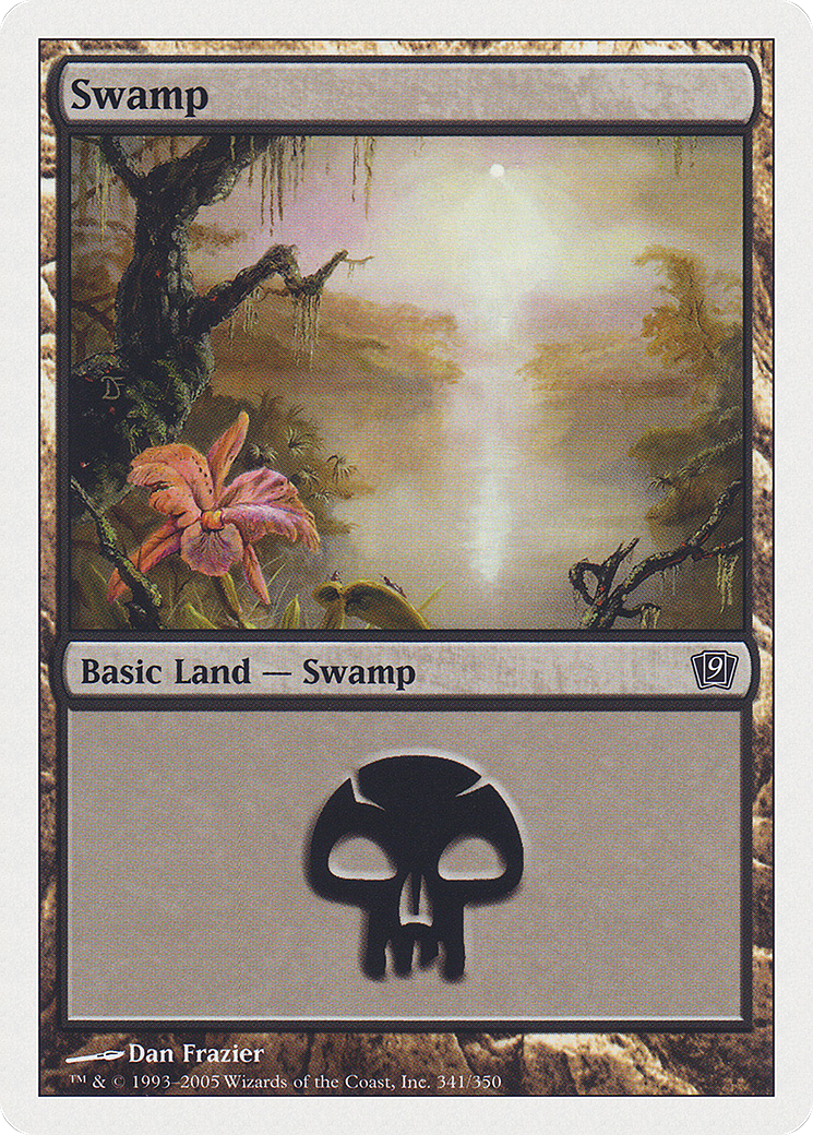 Swamp (9ED-341★) - 9th Edition Foil