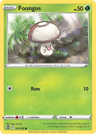 Foongus 011/195 SWSH12 Silver Tempest - Common