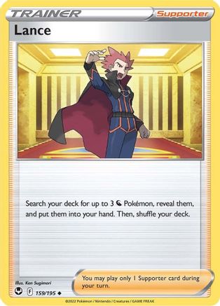 Lance 159/195 - Reverse Holofoil SWSH12 Silver Tempest - Uncommon