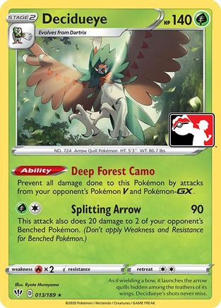 Decidueye 013 Prize Pack Series Cards - Rare