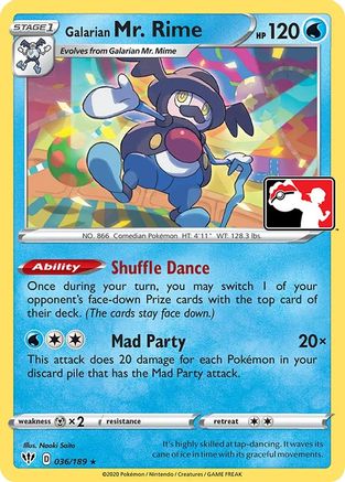 Galarian Mr. Rime 036 Prize Pack Series Cards - Rare