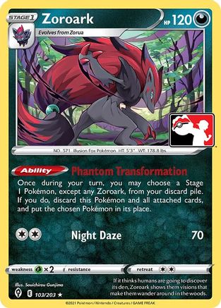 Zoroark 103 Prize Pack Series Cards - Rare