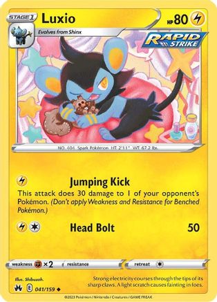 Luxio (41) (41) 041/159 Crown Zenith - Uncommon
