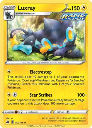 Luxray (43) (43) 043/159 Crown Zenith - Rare