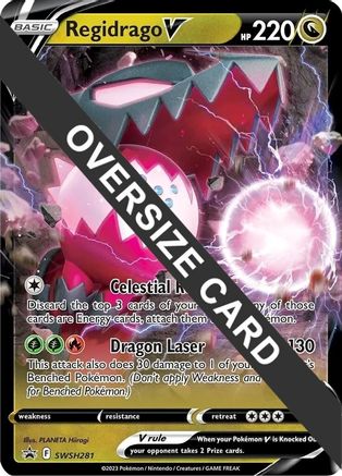 Regidrago V SWSH281 - Holofoil Jumbo Cards - Promo