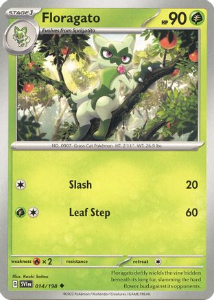 Floragato 014/198 SV01 Scarlet & Violet Base Set - Uncommon