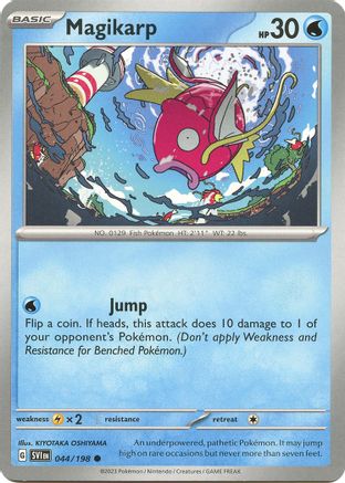 Magikarp 044/198 - Reverse Holofoil SV01 Scarlet & Violet Base Set - Common