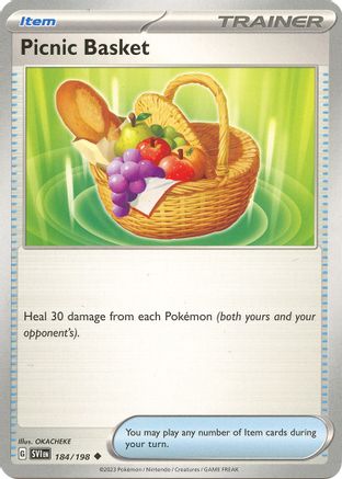 Picnic Basket 184/198 - Reverse Holofoil SV01 Scarlet & Violet Base Set - Uncommon