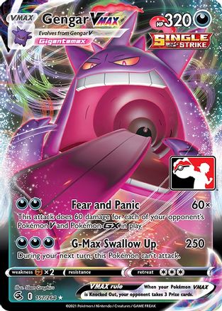 Gengar VMAX 157 - Holofoil Prize Pack Series Cards - Ultra Rare