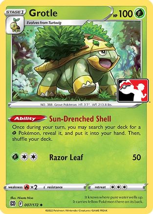 Grotle 007/172 - Holofoil Prize Pack Series Cards - Uncommon
