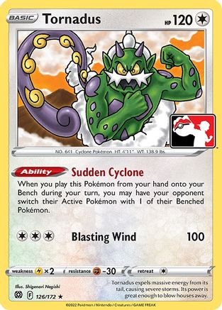Tornadus 126 Prize Pack Series Cards - Rare
