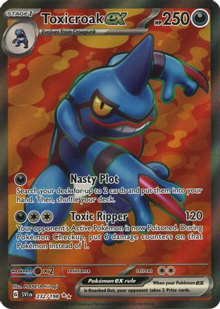 Toxicroak ex 232/198 - Holofoil SV01 Scarlet & Violet Base Set - Ultra Rare