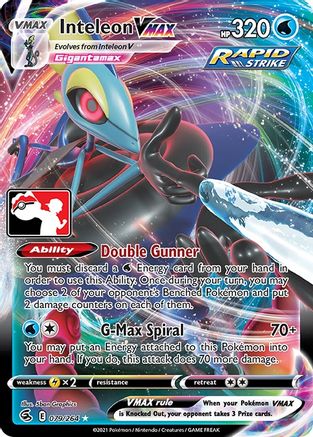 Inteleon VMAX 079 - Holofoil Prize Pack Series Cards - Ultra Rare