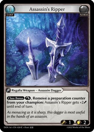 Assassin's Ripper (020) - Dawn of Ashes 1st Edition