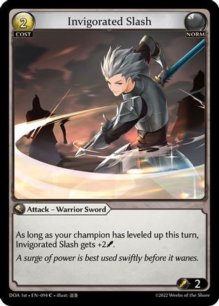 Invigorated Slash (094) - Dawn of Ashes 1st Edition Foil