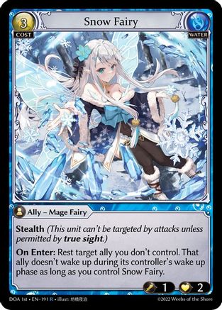 Snow Fairy (191) - Dawn of Ashes 1st Edition Foil
