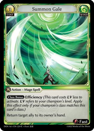 Summon Gale (224) - Dawn of Ashes 1st Edition