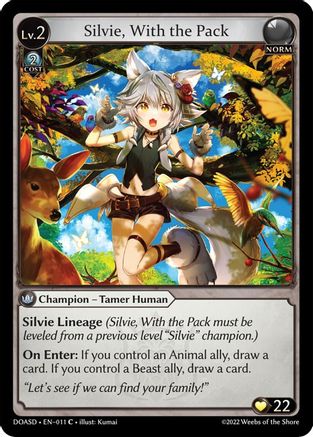 Silvie, With the Pack (011) - Dawn of Ashes Starter Decks