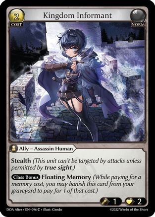 Kingdom Informant (096) - Dawn of Ashes Alter Edition