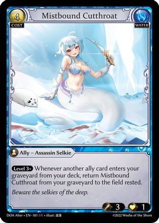 Mistbound Cutthroat (181) - Dawn of Ashes Alter Edition Foil