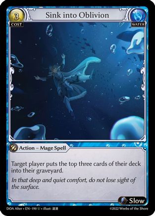 Sink into Oblivion (190) - Dawn of Ashes Alter Edition