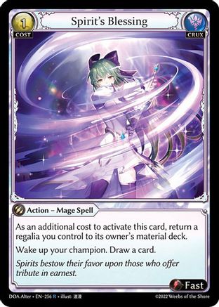 Spirit's Blessing (256) - Dawn of Ashes Alter Edition Foil