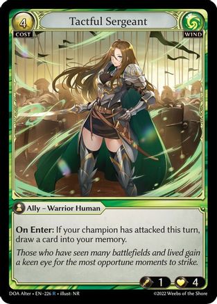 Tactful Sergeant (226) - Dawn of Ashes Alter Edition