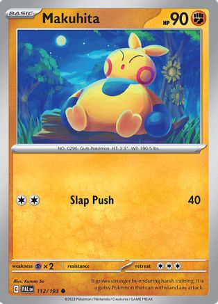 Makuhita 112/193 - Reverse Holofoil SV02 Paldea Evolved - Common